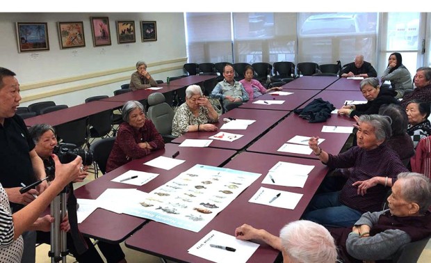 Workshop at the Hamilton Madison senior residence at Two Bridges