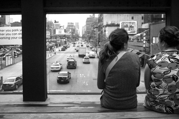 Traffic theater on the High Line